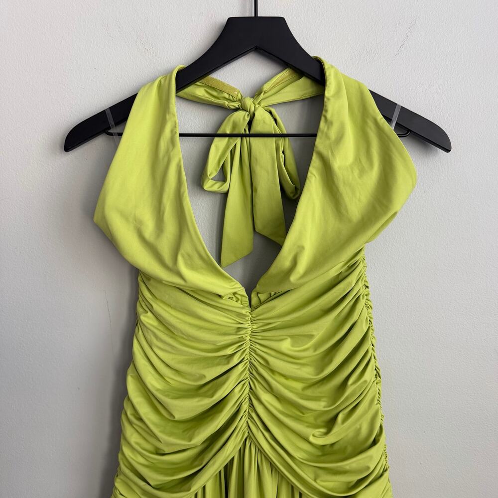 NEW Babyboo Melania Maxi Dress in Olive Green Size Small - Picture 4 of 10
